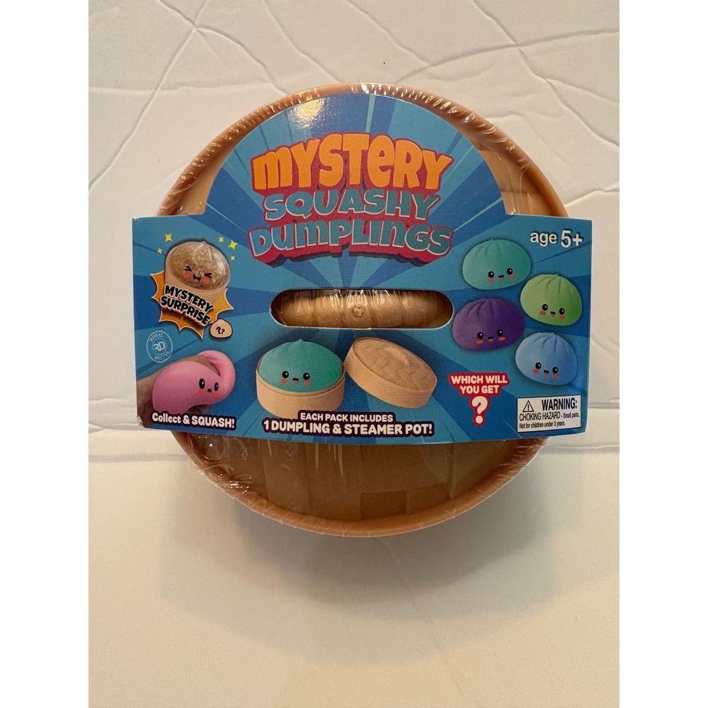 Mystery Squashy Dumplings Surprise Toy Steamer Pot Fidget Collectible Age 5+